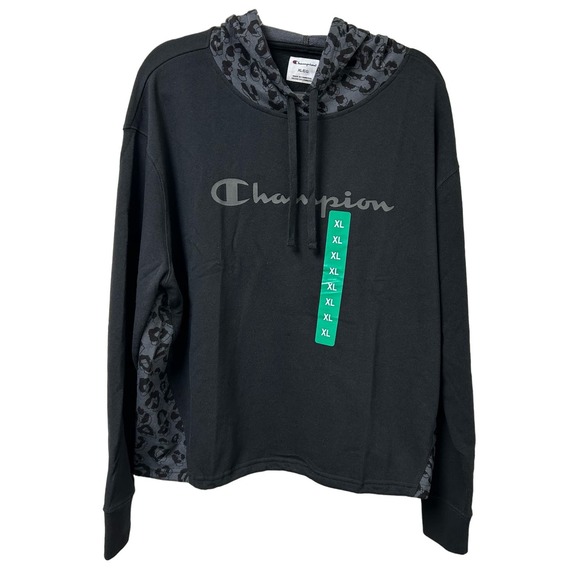 Champion Women’s Black/Grey Hoodie with Adjustable Waist Size XL - Picture 2 of 8